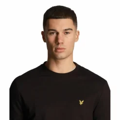 Lyle & Scott Truien & Vesten* Fly fleece sweater heren jet black