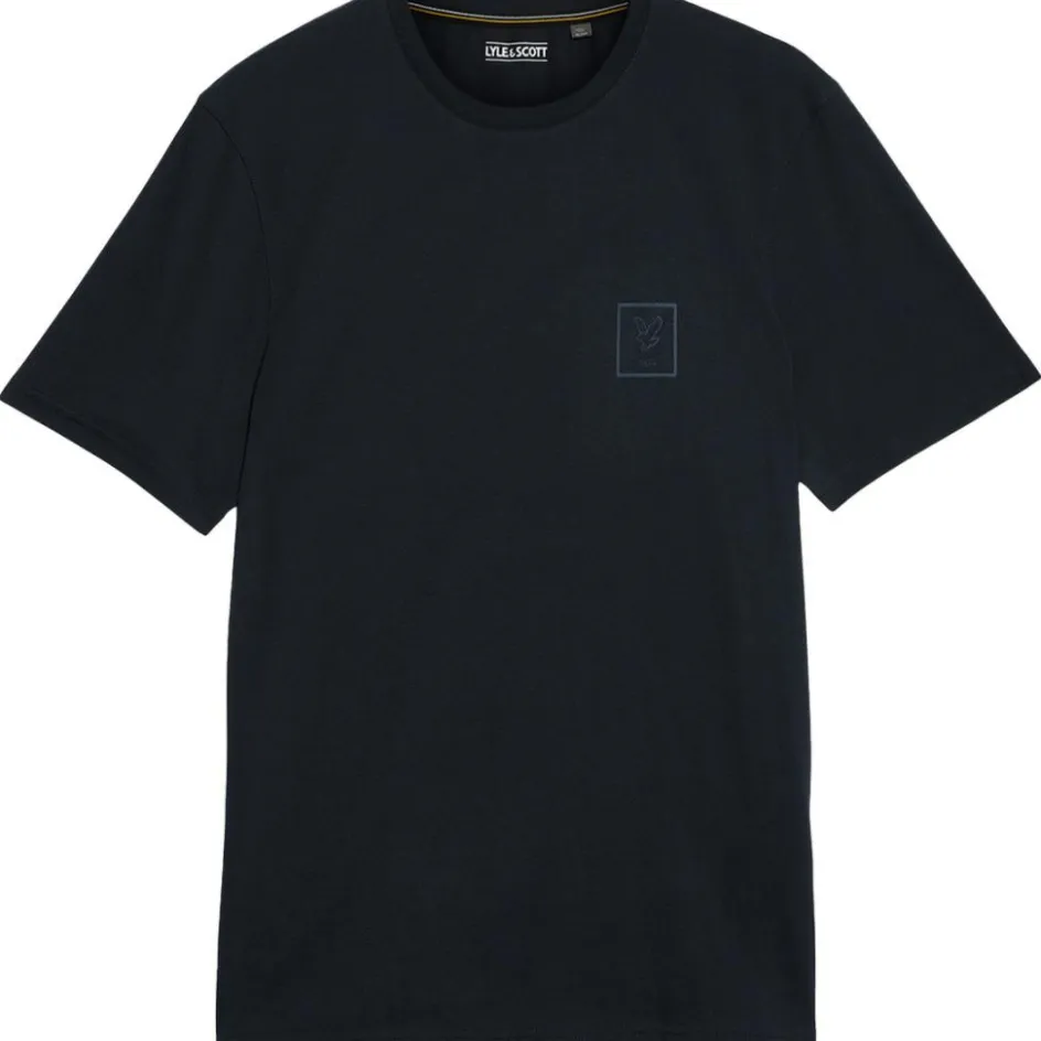 Lyle & Scott Shirts, Polo's & Blouses* Sports Tonal Logo shirt heren dark navy