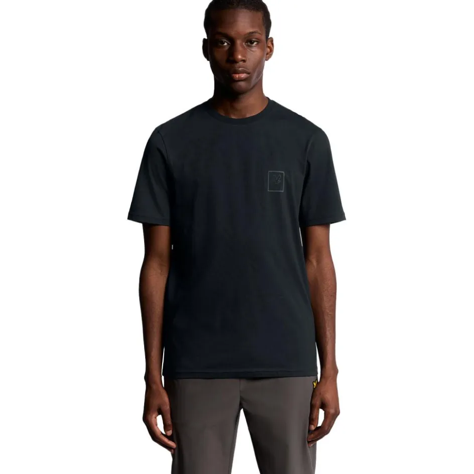 Lyle & Scott Shirts, Polo's & Blouses* Sports Tonal Logo shirt heren dark navy