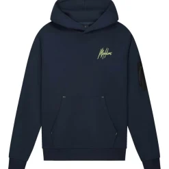 Malelions Truien & Vesten*Counter hoodie junior navy bright yellow