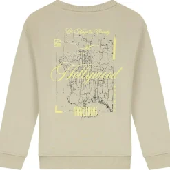 Malelions Truien & Vesten*Hollywood Map sweater junior beige