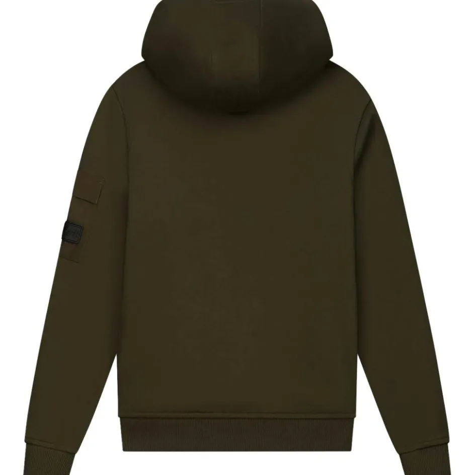 Malelions Truien & Vesten*Nylon Pocket hoodie junior moss green