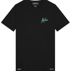 Malelions Shirts, Polo's & Blouses*Sport Counter shirt heren black turquoise