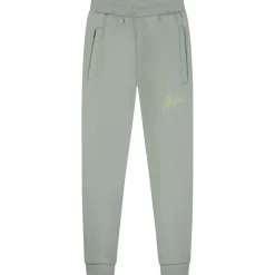 Malelions Broeken*Striped Signature joggingbroek junior agave green