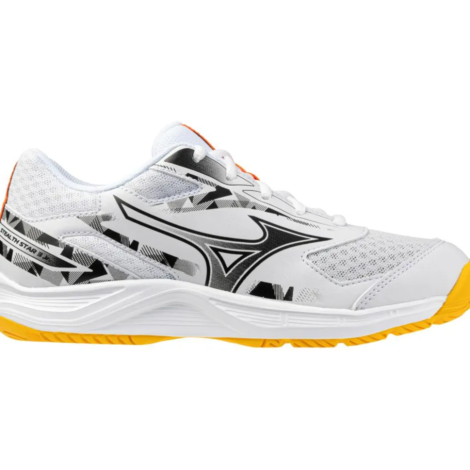 Mizuno Indoorschoenen*Stealth Star 3 indoorschoenen junior white fiery coral 2 citrus
