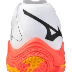 Mizuno Indoorschoenen*Wave Lightning Z8 indoorschoenen heren white fiery coral 2 citrus