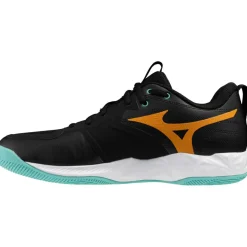 Mizuno Indoorschoenen*Wave Momentum Pro indoorschoenen heren black tangelo icegreen