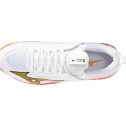 Mizuno Hockeyschoenen*Wave Panthera 2 hockeyschoenen heren white fiery coral 2 citrus