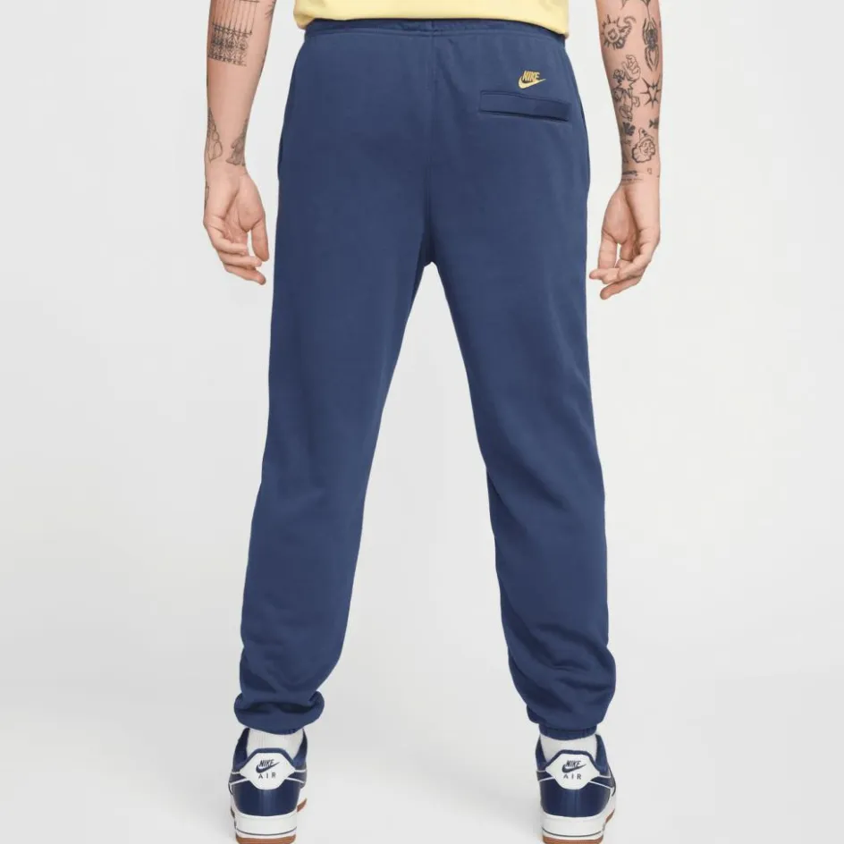 Nike Broeken*Club FT Bolt joggingbroek heren midnight navy lightening