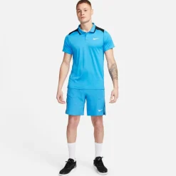 Nike Tenniskleding*Court Advantage tennispolo heren photo blue