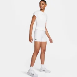 Nike Tenniskleding*Court Advantage tennisshort dames white
