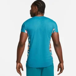 Nike Tenniskleding*Court Dri-FIT Slam tennisshirt heren green geode teal white