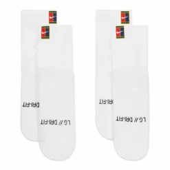 Nike Tenniskleding*Court Multiplier Max tennissokken heren 2-pack white