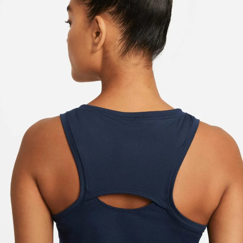 Nike Tenniskleding*Court Victory tennis tanktop dames obsidian white