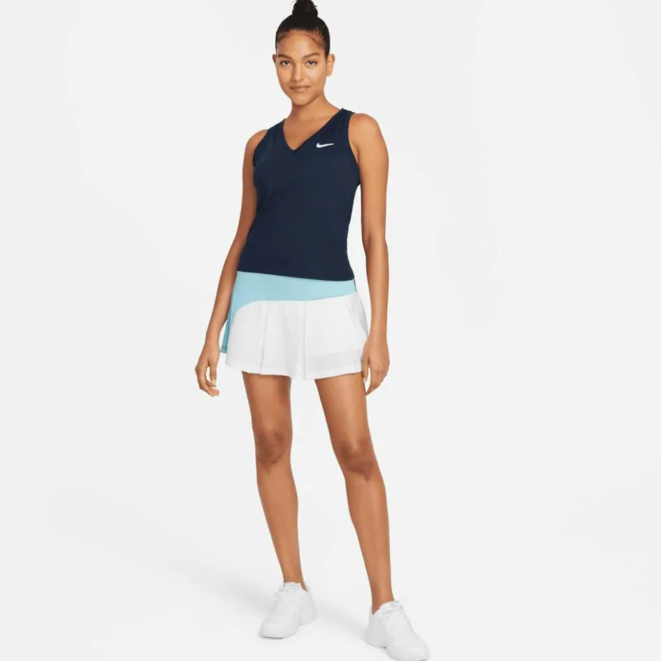 Nike Tenniskleding*Court Victory tennis tanktop dames obsidian white