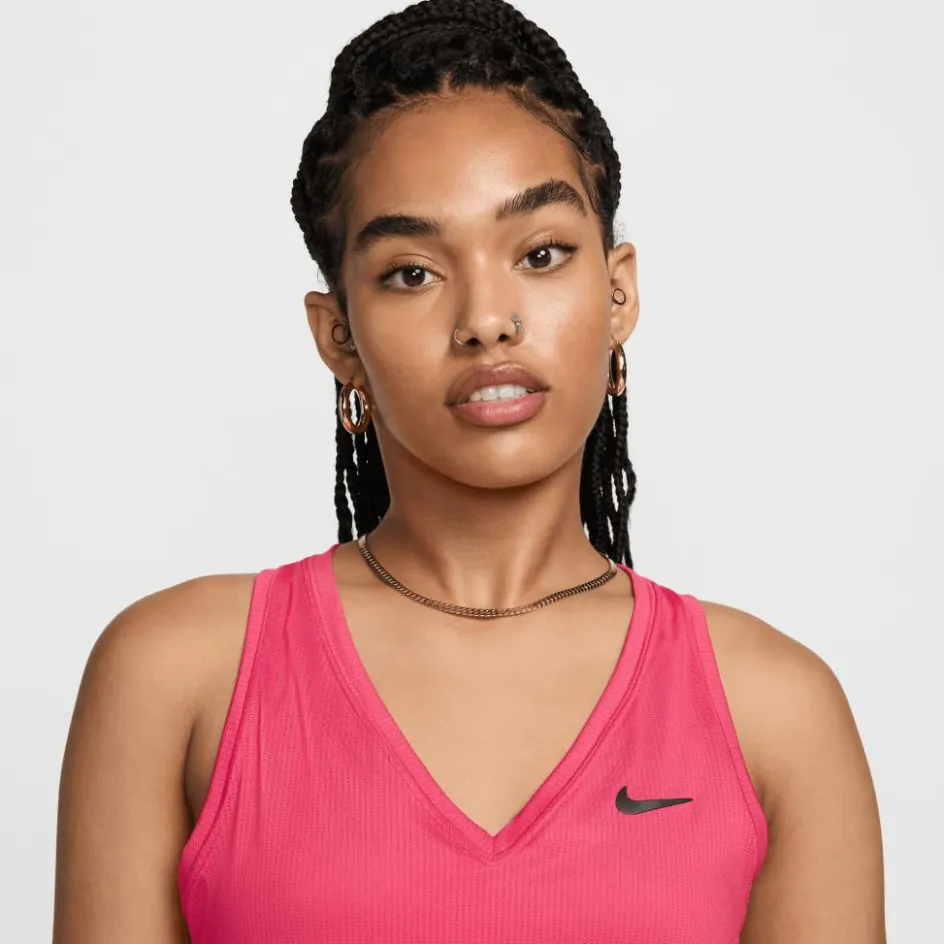 Nike Tenniskleding*Court Victory tennis tanktop dames aster pink black