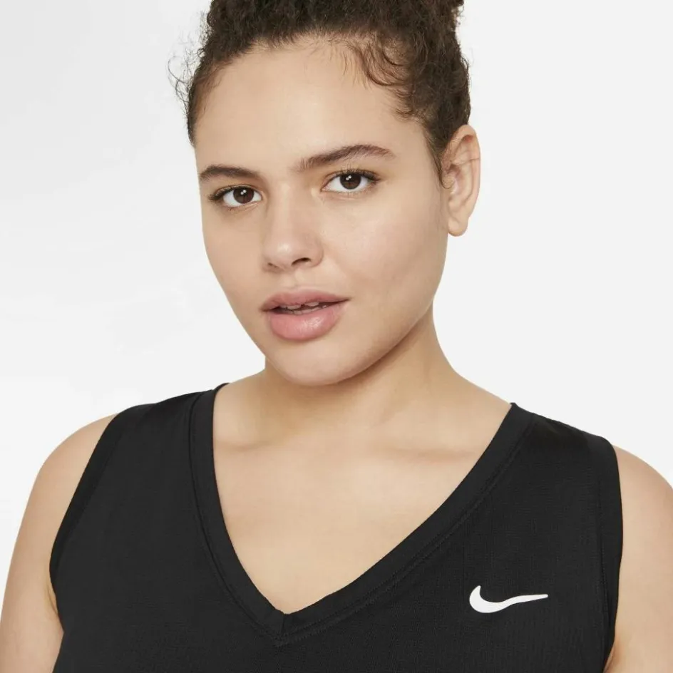 Nike Tenniskleding*Court Victory tennis tanktop dames black white