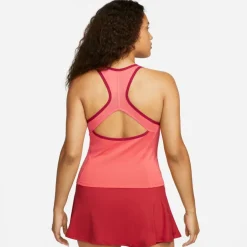 Nike Tenniskleding*Dri-FIT Slam tennis tanktop dames ember glow noble red white