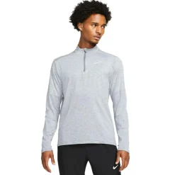 Nike Hardloopkleding*Element Dri-FIT hardloopshirt heren smoke grey grey fog reflective silver