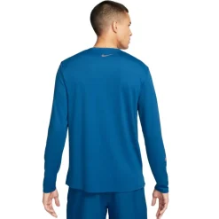 Nike Hardloopkleding*Miler Flash Dri-FIT hardloopshirt heren court  blue reflective silver
