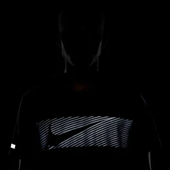 Nike Hardloopkleding*Miler Flash Dri-FIT UV hardloopshirt heren court  blue reflective silver