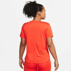 Nike Hardloopkleding*One Dri-FIT Swoosh hardloopshirt dames red
