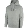 Nike Truien & Vesten*Sportswear Club Fleece vest heren dark grey heather matte silver white