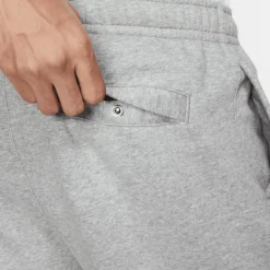 Nike Broeken*Sportswear Club Fleece joggingbroek heren dark  greyheather matte silver white