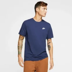 Nike Shirts, Polo's & Blouses*Sportswear Club shirt heren midnight navy white