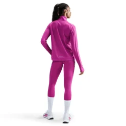 Nike Hardloopkleding*Swoosh hardloopshirt dames hot fuchsia light wild mango
