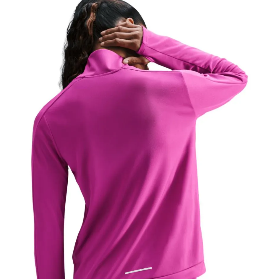 Nike Hardloopkleding*Swoosh hardloopshirt dames hot fuchsia light wild mango