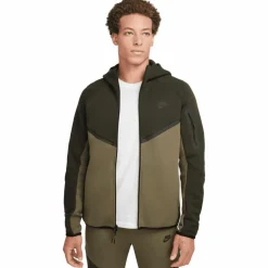 Nike Truien & Vesten*Tech Fleece Windrunner vest heren sequoia medium olive black