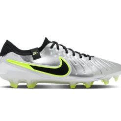 Nike Voetbalschoenen*Tiempo Legend 10 Elite FG voetbalschoenen heren metallic silcer volt black