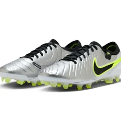 Nike Voetbalschoenen*Tiempo Legend 10 Elite FG voetbalschoenen heren metallic silcer volt black