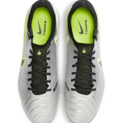 Nike Voetbalschoenen*Tiempo Legend 10 Elite FG voetbalschoenen heren metallic silcer volt black