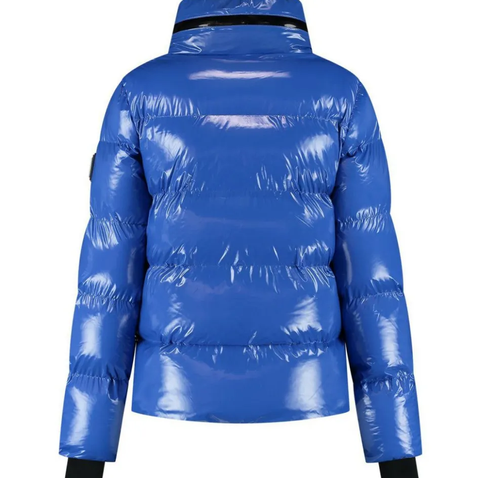 NIKKIE Ski Jassen|Wintersport*Gstaad Laquer winterjas dames dazzling blue