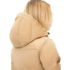 NIKKIE Ski Jassen|Wintersport*Nateland Contrast winterjas dames hummus