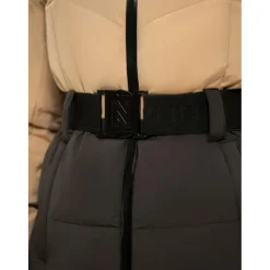 NIKKIE Ski Jassen|Wintersport*Nateland Contrast winterjas dames hummus