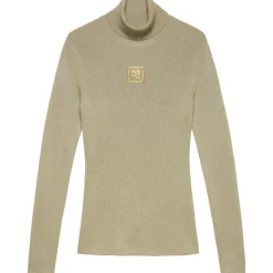 NIKKIE Ski Truien|Wintersport*Noroton Shiny sweater dames gold