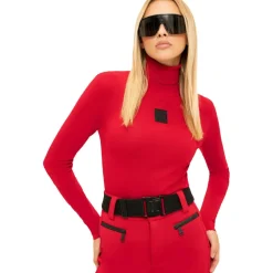 NIKKIE Ski Truien|Wintersport*Noroton Turtleneck sweater dames racing red