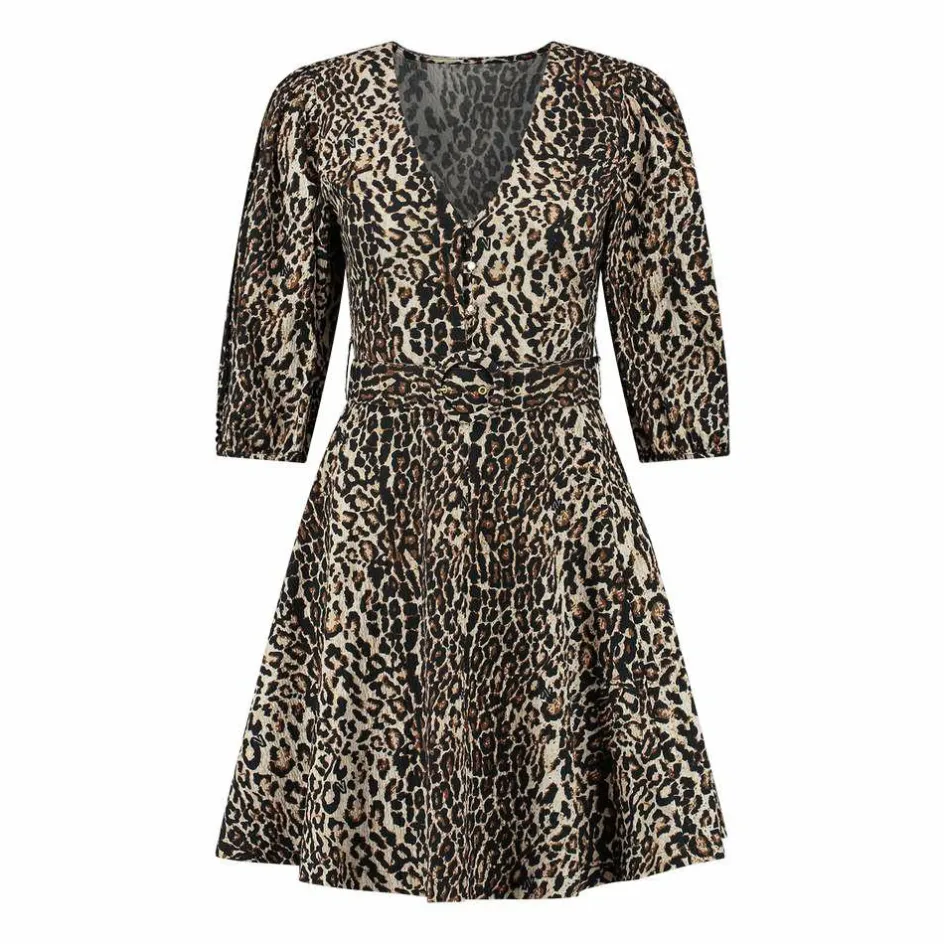 NIKKIE Jurkjes & Rokjes*Rachel Structure jurk dames dust black