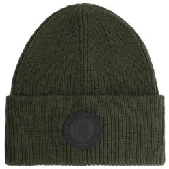 NIKKIE Mutsen|Wintersport*Round Patch muts dames forest green