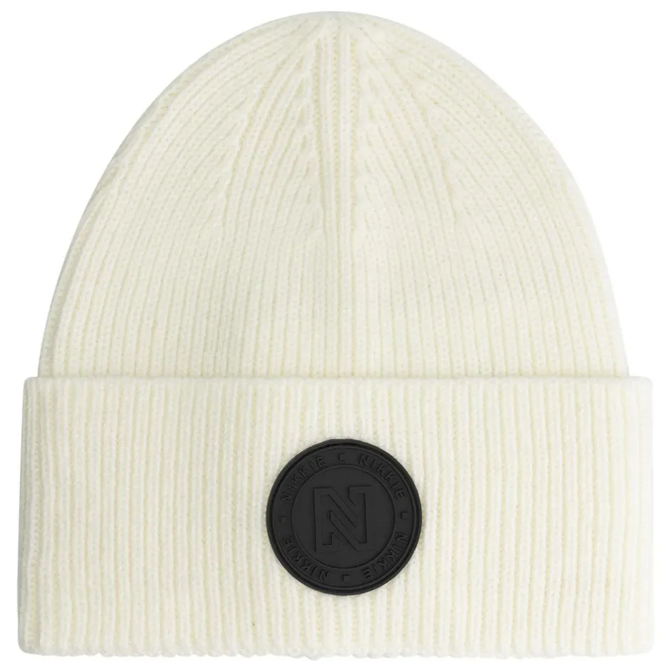 NIKKIE Mutsen|Wintersport*Round Patch muts dames star white