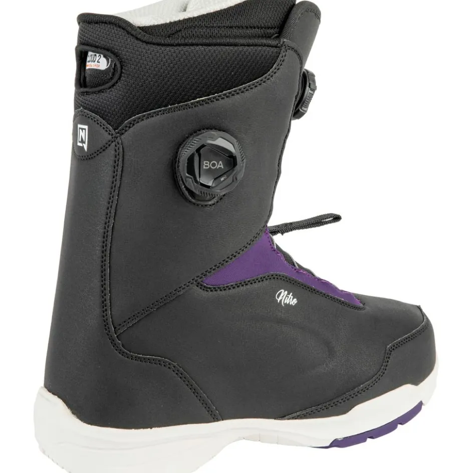 Nitro Snowboardschoenen|Wintersport*Scala BOA snowboardschoenen dames black purple