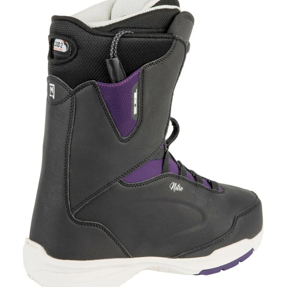 Nitro Snowboardschoenen|Wintersport*Scala TLS snowboardschoenen dames black purple