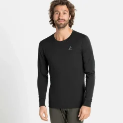 ODLO Thermokleding|Wintersport*Natural 100 Merino Warm LS thermoshirt heren black