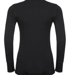 ODLO Thermokleding|Wintersport*Natural 100 Merino Warm LS thermoshirt dames black