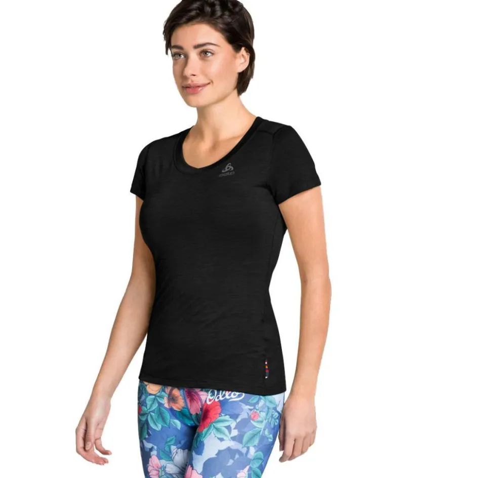 ODLO Thermokleding|Wintersport*Performance Wool Light SS thermoshirt dames black