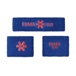 Osaka Hockeykleding*GDG0007 2.0 zweetband set princess blue cayenne red
