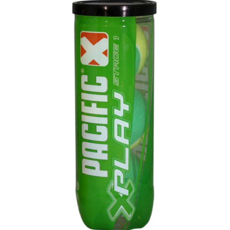 Pacific Tennisballen*X Play Stage 1 tennisballen 3-pack groen geel